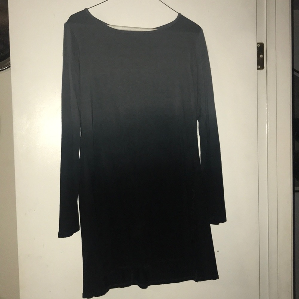 Long sleeve grey ombré tunic